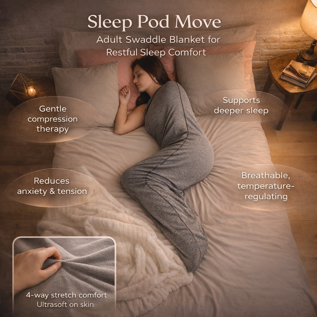 Breathable Sleep Pod Swaddle Blanket for Adults