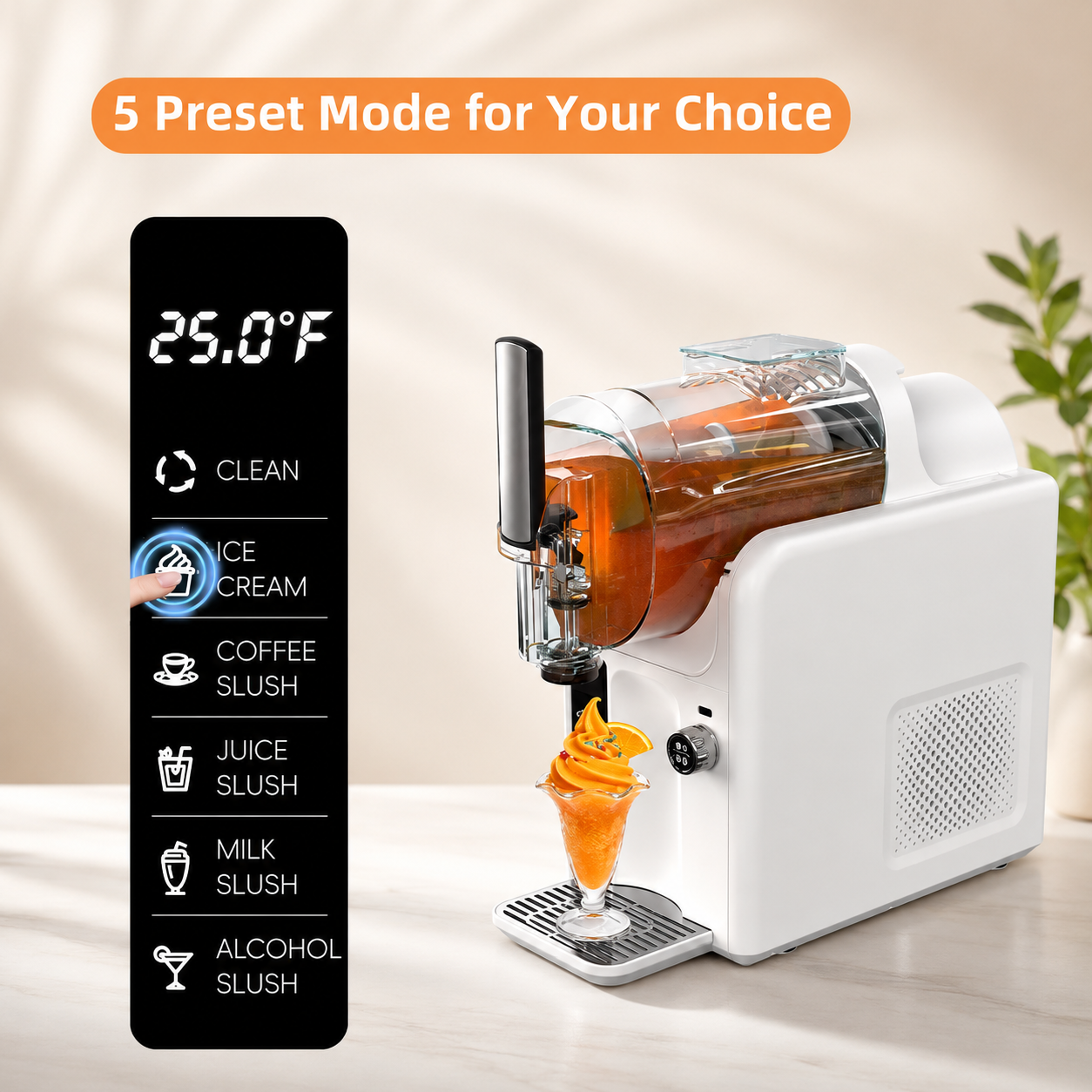 Countertop Slushy Machine with Dual Bowls – Create Quick, Refreshing Frozen Slushies at Home