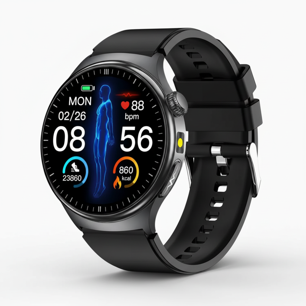 ECG Smartwatch with SpO2 Oxygen Monitor for Comprehensive