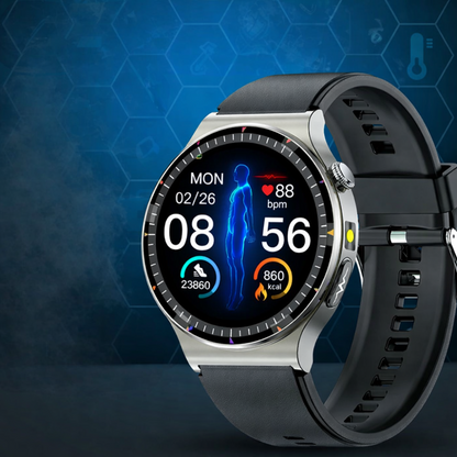 ECG Smartwatch with SpO2 Oxygen Monitor for Comprehensive