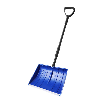Adjustable-Handle Snow Shovel with Wide Blade Plastic Scoop Tool