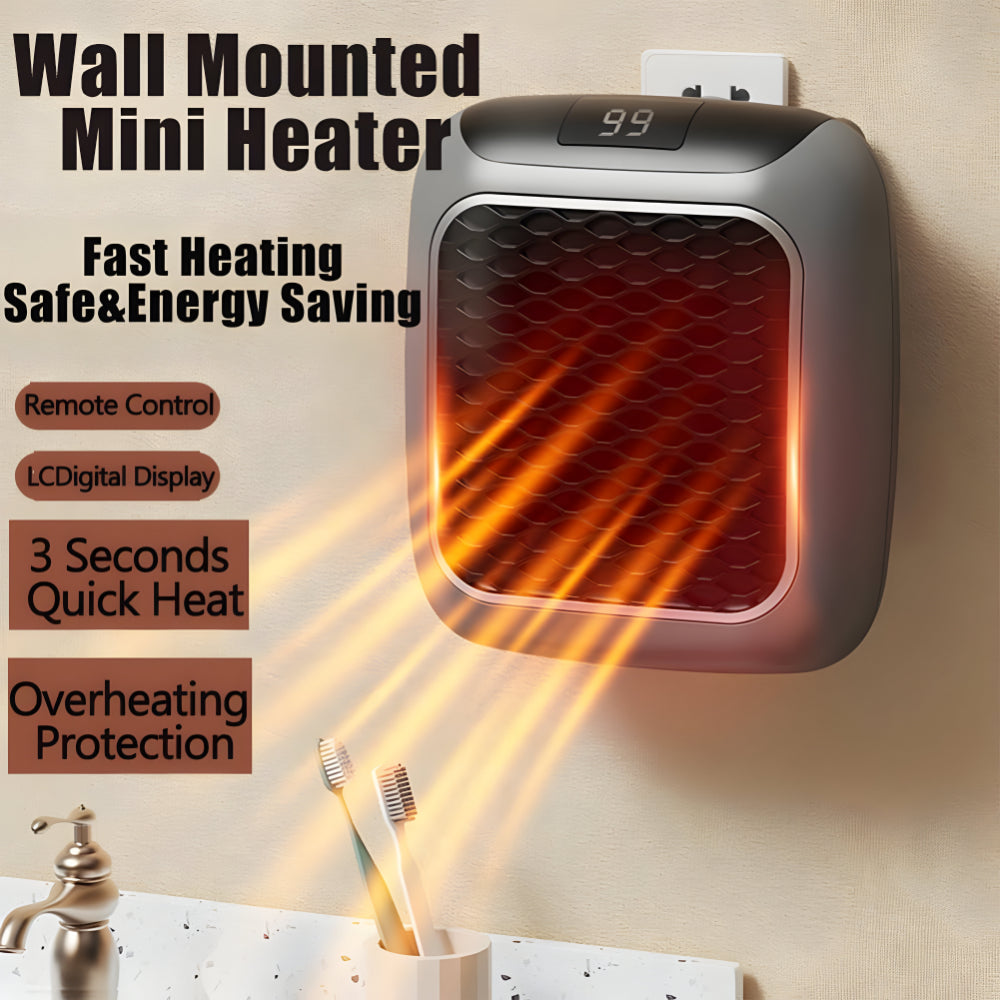 Compact Desktop Space Heater - Portable Electric Unit