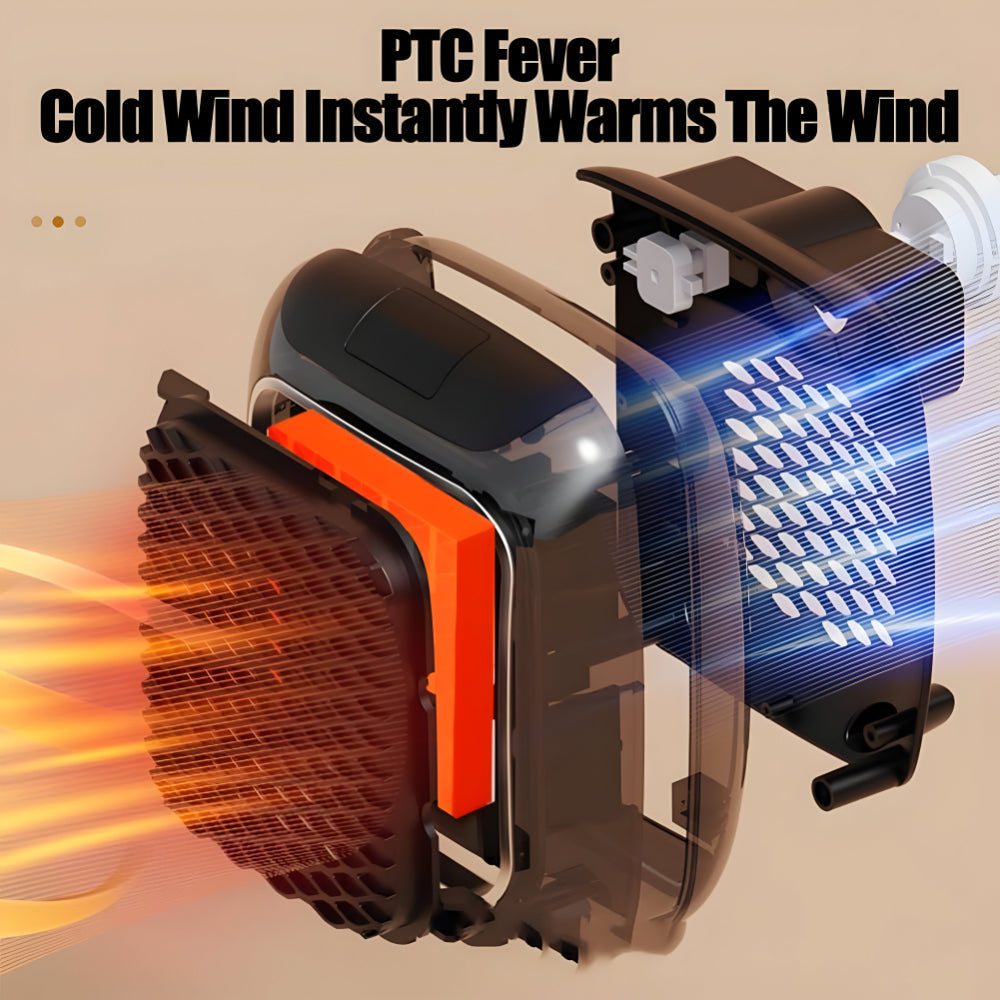 Compact Desktop Space Heater - Portable Electric Unit