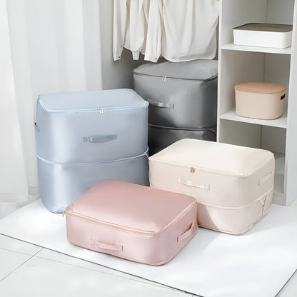 Compression Storage Bags for Clothes and Bedding – Space-Saving Closet Organizer