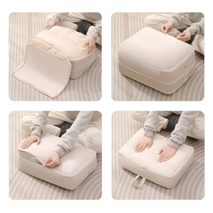 Compression Storage Bags for Clothes and Bedding – Space-Saving Closet Organizer
