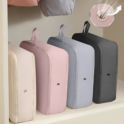 Compression Storage Bags for Clothes and Bedding – Space-Saving Closet Organizer