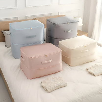 Compression Storage Bags for Clothes and Bedding – Space-Saving Closet Organizer