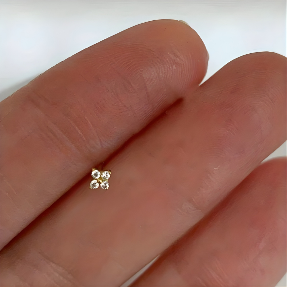Gold Flower Birthstone Stud Earrings – The Perfect Mother's Day Gift