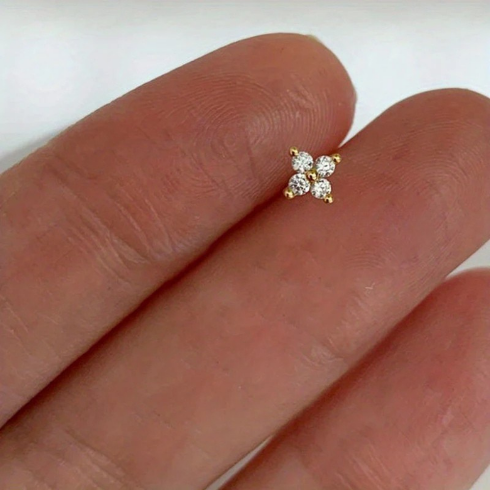 Gold Flower Birthstone Stud Earrings – The Perfect Mother's Day Gift