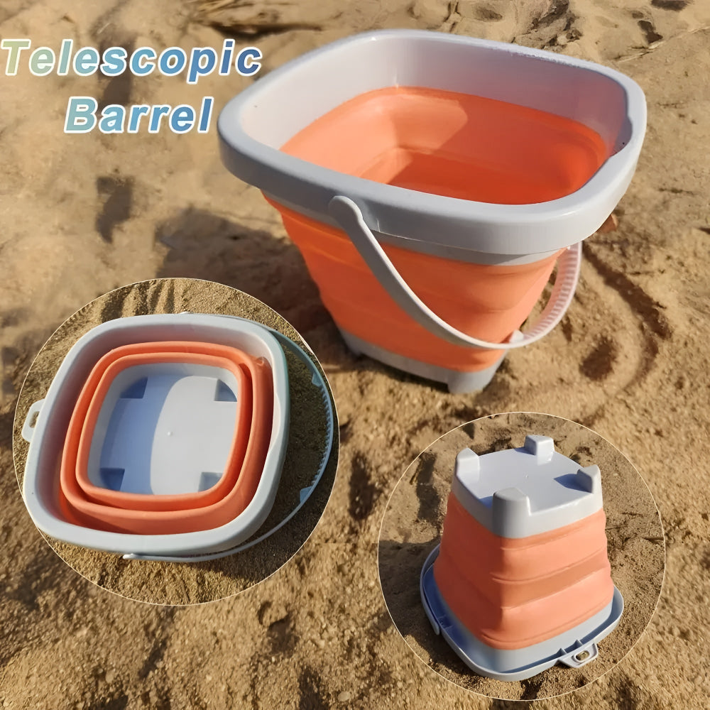 Foldable Sand Bucket & Kids Beach Toy Set — Ideal Summer