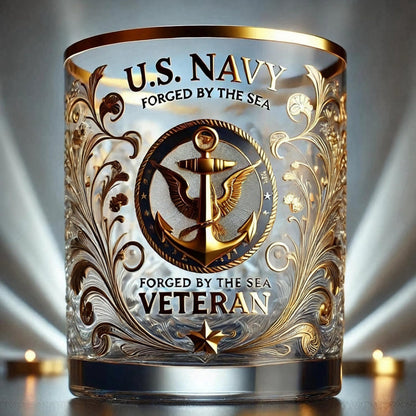 Engraved Glass Memorial Decor - Veteran Tribute Keepsake