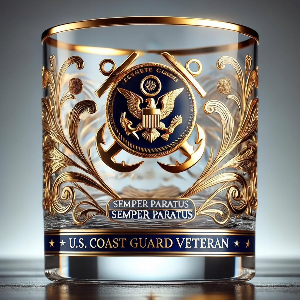 Engraved Glass Memorial Decor - Veteran Tribute Keepsake