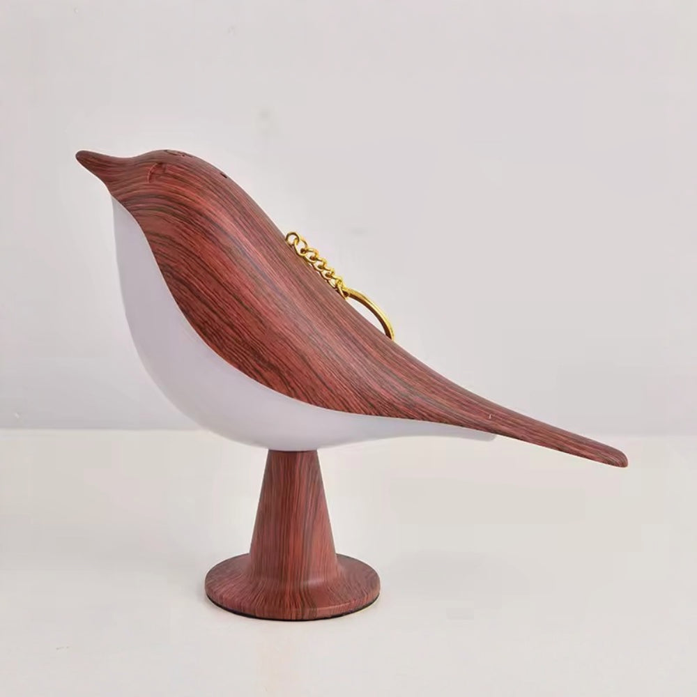 Bird-Shaped Wooden Table Lamp - Rechargeable Accent Light