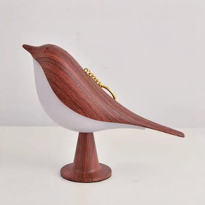 Bird-Shaped Wooden Table Lamp - Rechargeable Accent Light