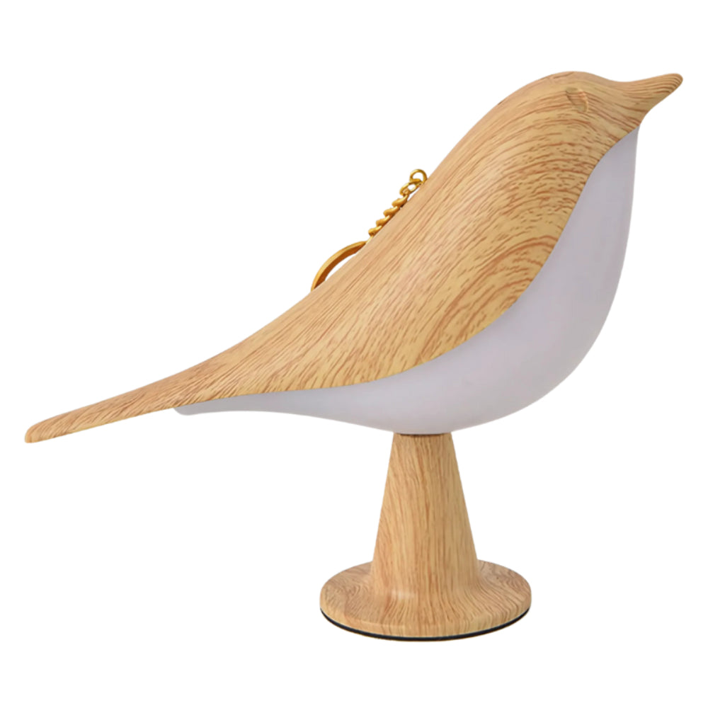 Bird-Shaped Wooden Table Lamp - Rechargeable Accent Light