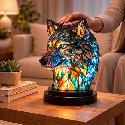 Animal LED Table Lamp - Stained Glass Style Accent Light for Home Decor
