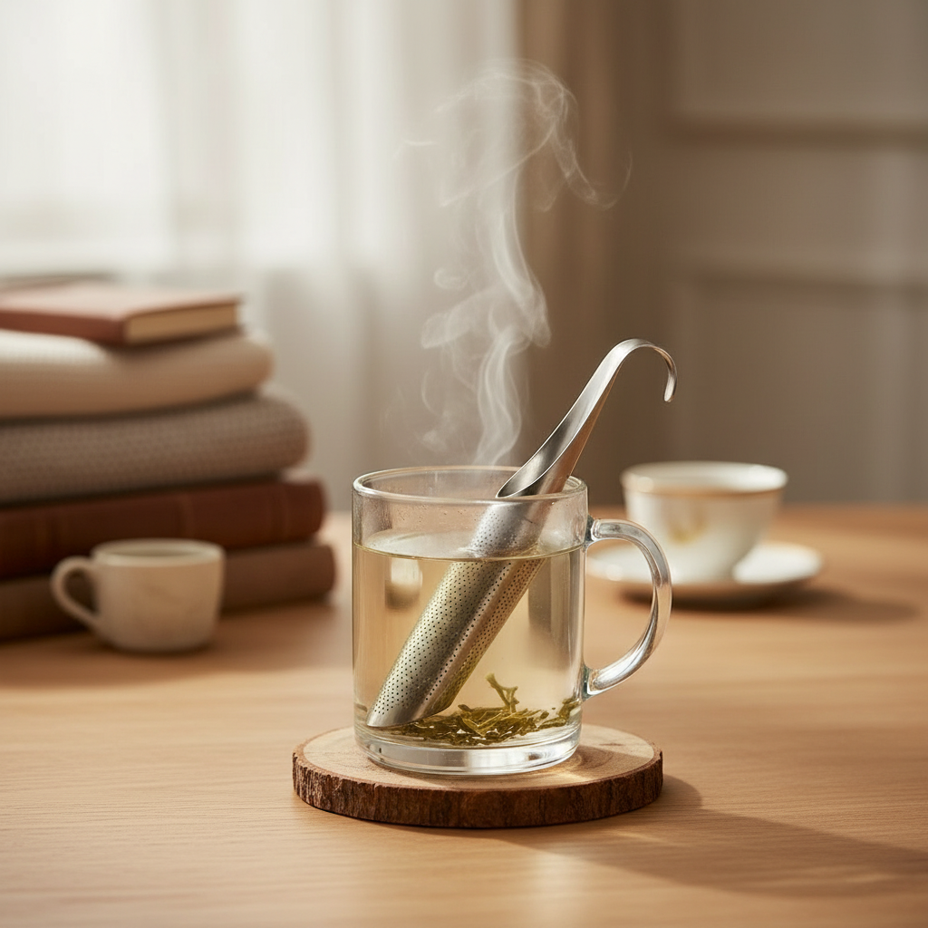 Compact Stainless Steel Tea Infuser for Loose-Leaf Tea Brewing