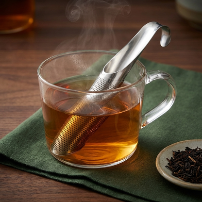 Compact Stainless Steel Tea Infuser for Loose-Leaf Tea Brewing
