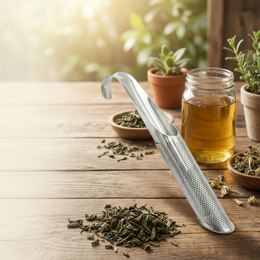 Compact Stainless Steel Tea Infuser for Loose-Leaf Tea Brewing