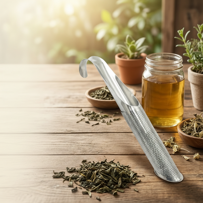 Compact Stainless Steel Tea Infuser for Loose-Leaf Tea Brewing