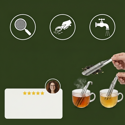 Compact Stainless Steel Tea Infuser for Loose-Leaf Tea Brewing