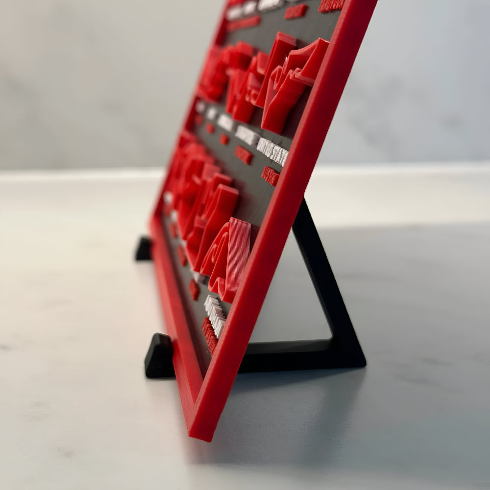 2026 Racing Calendar Wall Art - Track Display Board