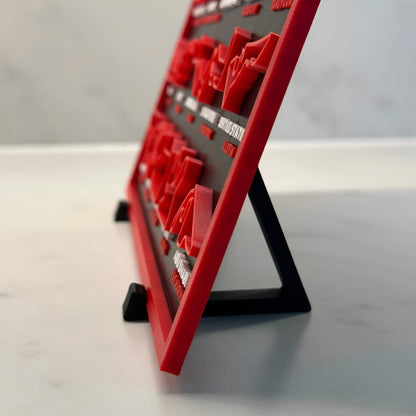 2026 Racing Calendar Wall Art - Track Display Board