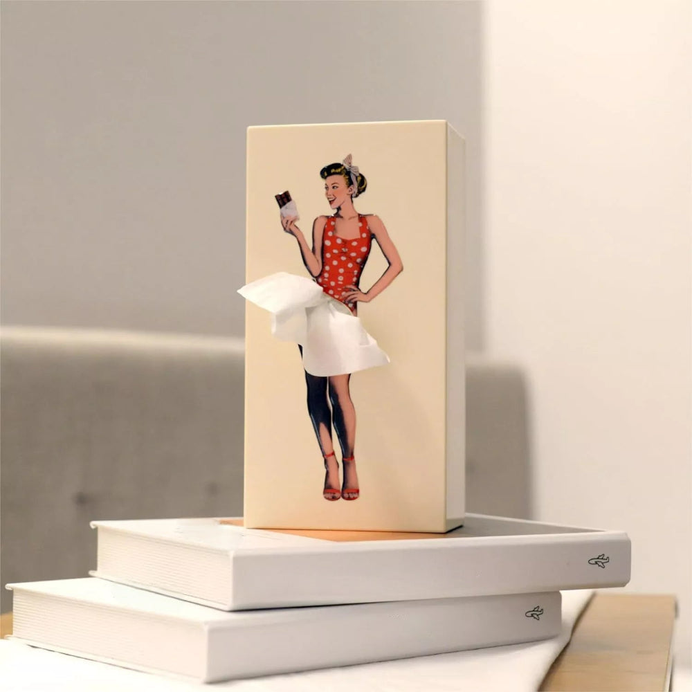 Figure-Style Tissue Box Holder Stand for Home Decor