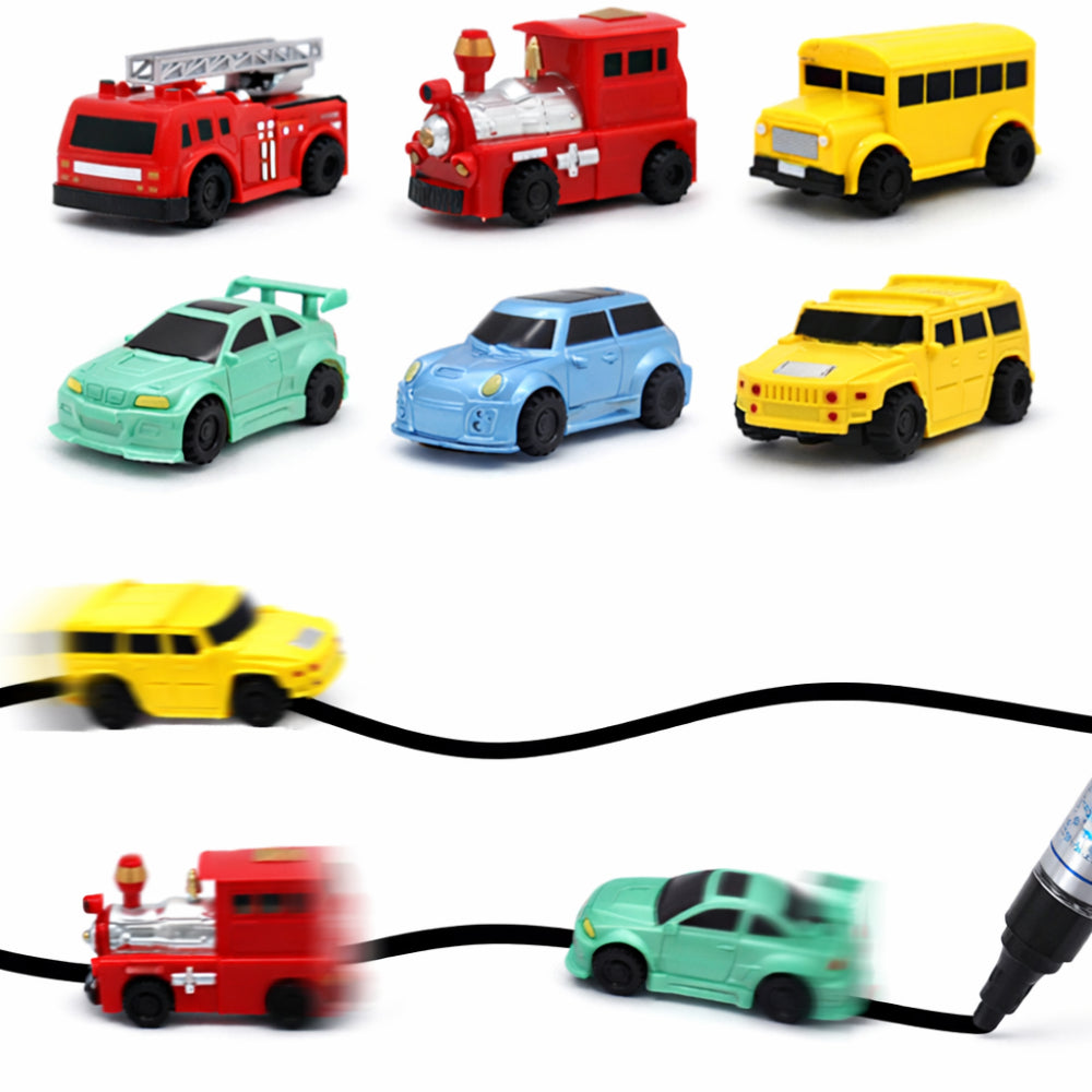 Creative Inductive Line-Following Toy Car Drawing Playset