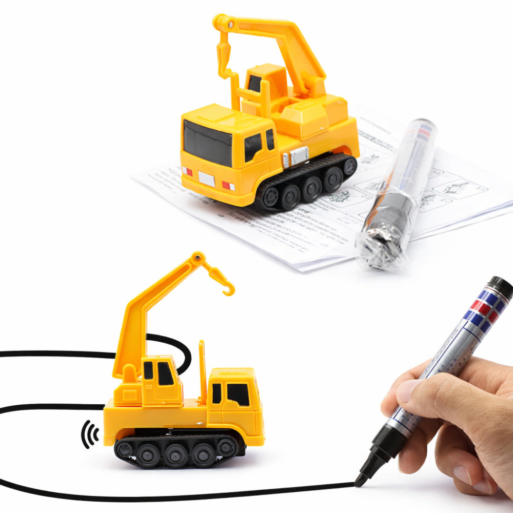 Creative Inductive Line-Following Toy Car Drawing Playset