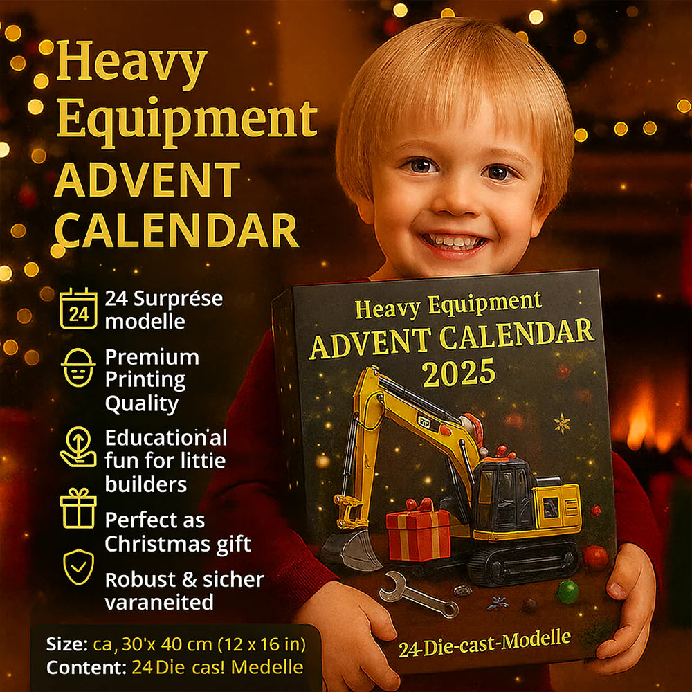Construction Advent Calendar: Die-Cast Vehicle Set for Kids