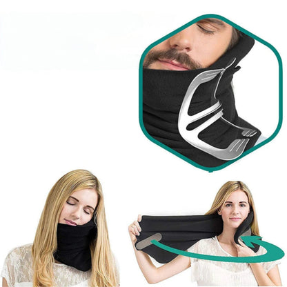 Adjustable Travel Pillow Neck Support Wrap - Cozy Scarf