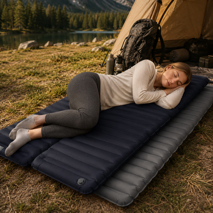 Compact Travel Sleeping Pad – Inflatable Camping Mattress