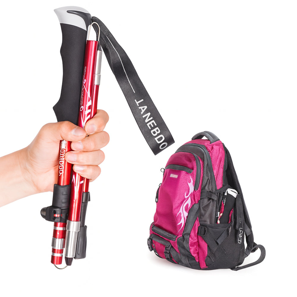 Foldable Telescopic Trekking Poles for Hiking – Lightweight Adjustable Support