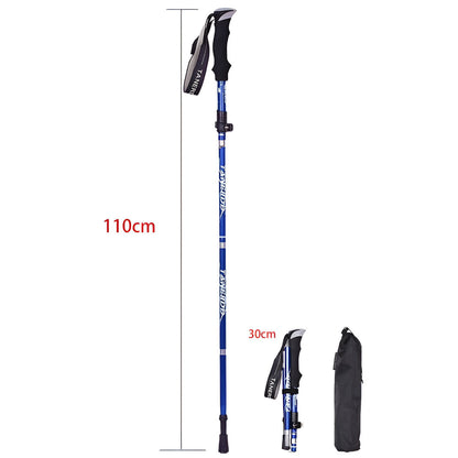 Foldable Telescopic Trekking Poles for Hiking – Lightweight Adjustable Support