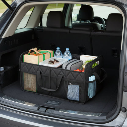 Foldable Car Trunk Organizer - Waterproof, Large-Capacity Storage Box for Neat and Organized Car Storage