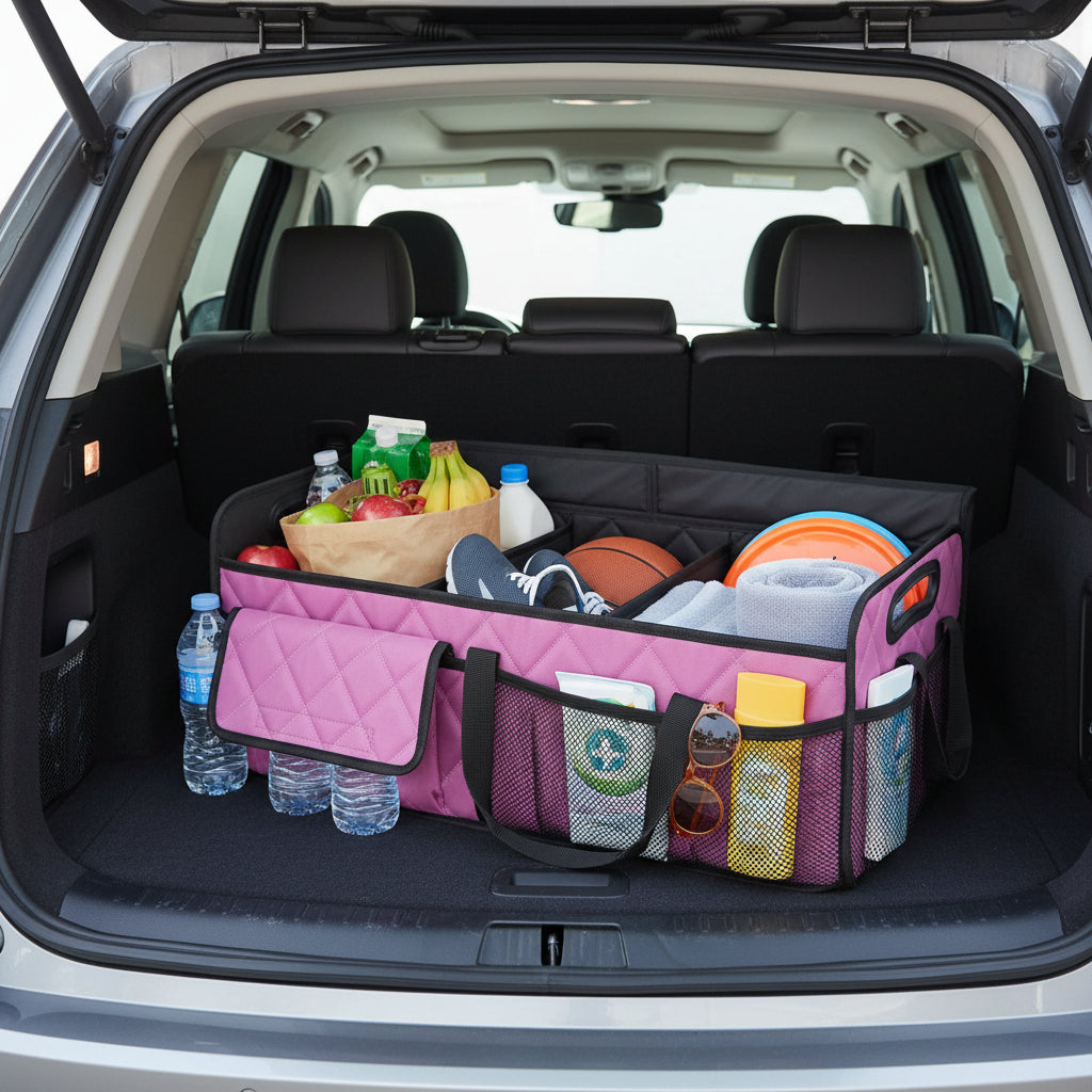 Foldable Car Trunk Organizer - Waterproof, Large-Capacity Storage Box for Neat and Organized Car Storage