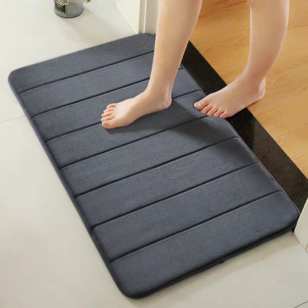 UltraSoft Absorbent Bath Mat with Anti-Slip Grip and
