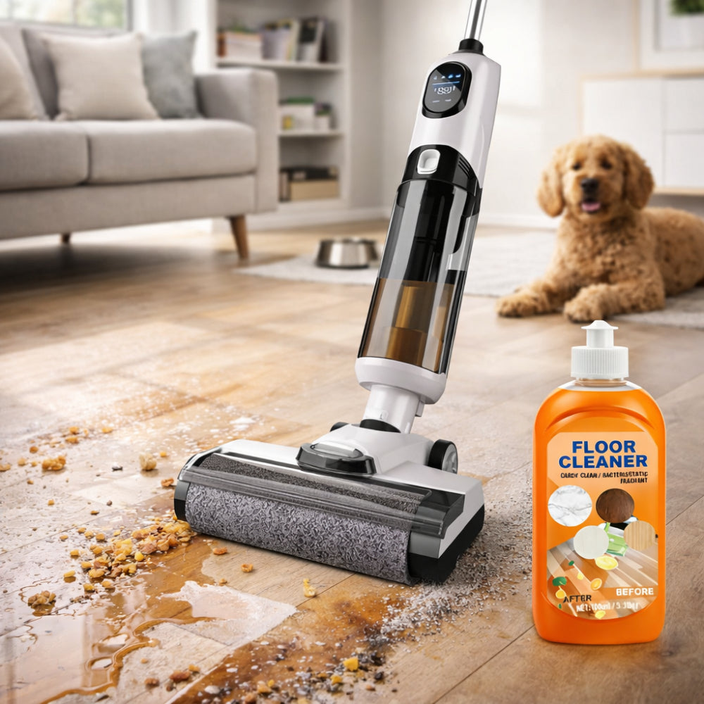 Cordless Vacuum Cleaner with Wet & Dry Floor Mop