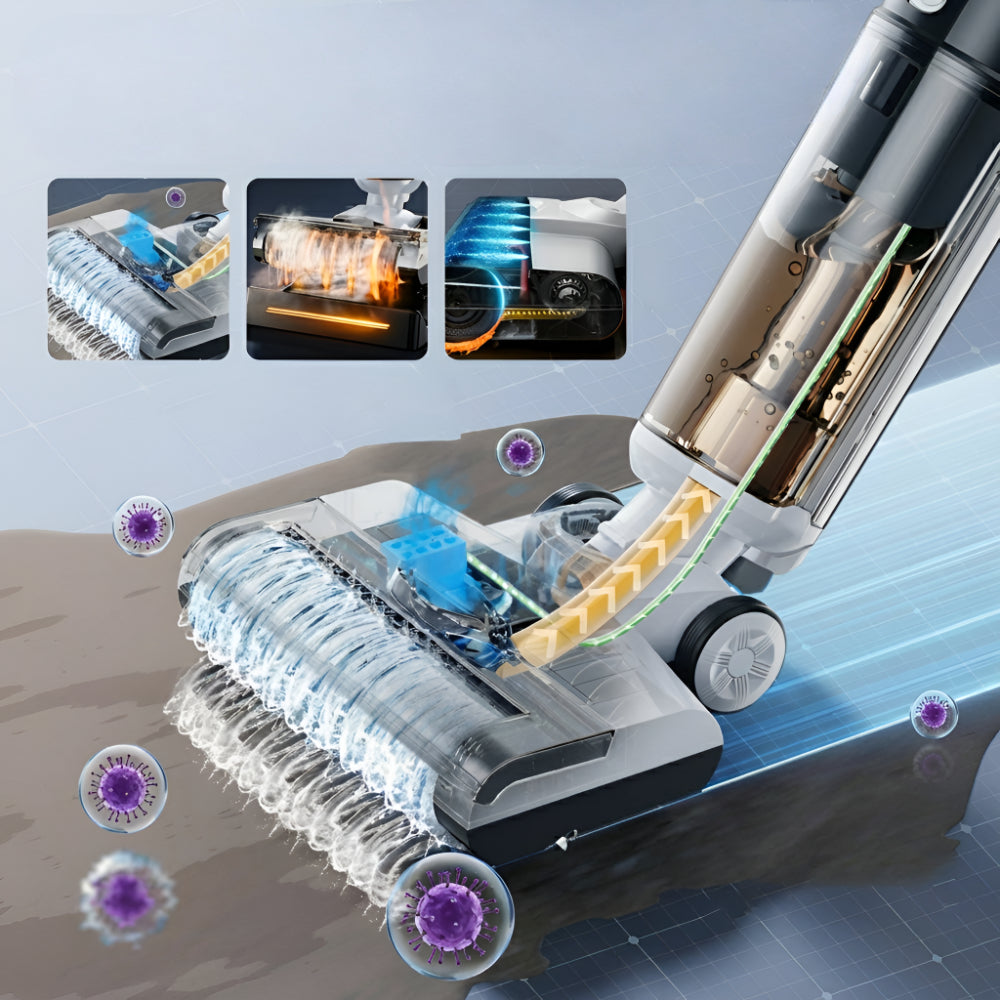 Cordless Vacuum Cleaner with Wet & Dry Floor Mop