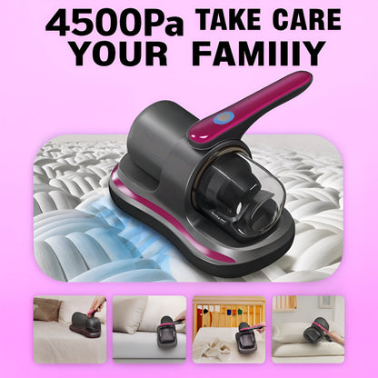 Cordless Handheld Vacuum Cleaner – Ultra-Portable Dust Remover for Mattresses and Upholstery