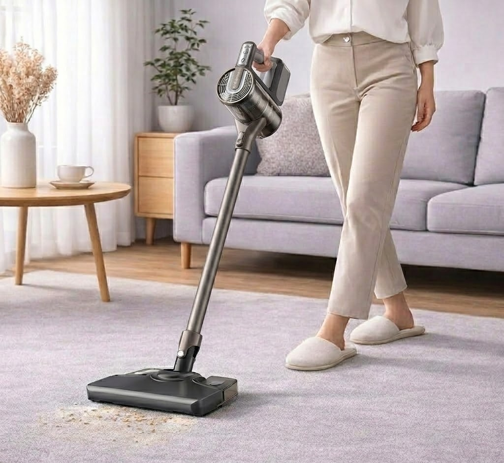 Cordless Lightweight Stick Vacuum Cleaner for Easy Home Floor Cleaning