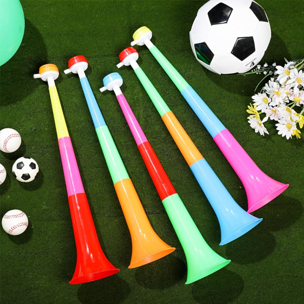 Foldable Vuvuzela Horn Set for Stadium Cheering - Portable Loud Party Noise Makers
