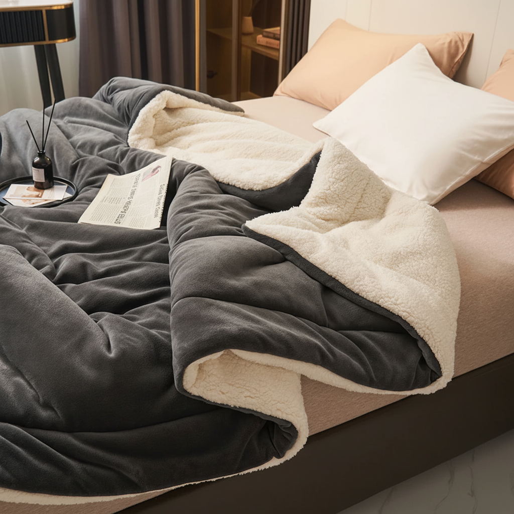 Cozy Flannel Throw Blanket – Soft, Warm, and Perfect for Bed or Couch