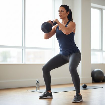 Cast Iron Kettlebell for Strength Training – Durable Home Gym Fitness Weight