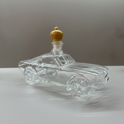 Car-Shaped Whiskey Decanter - Glass Bar Display Bottle