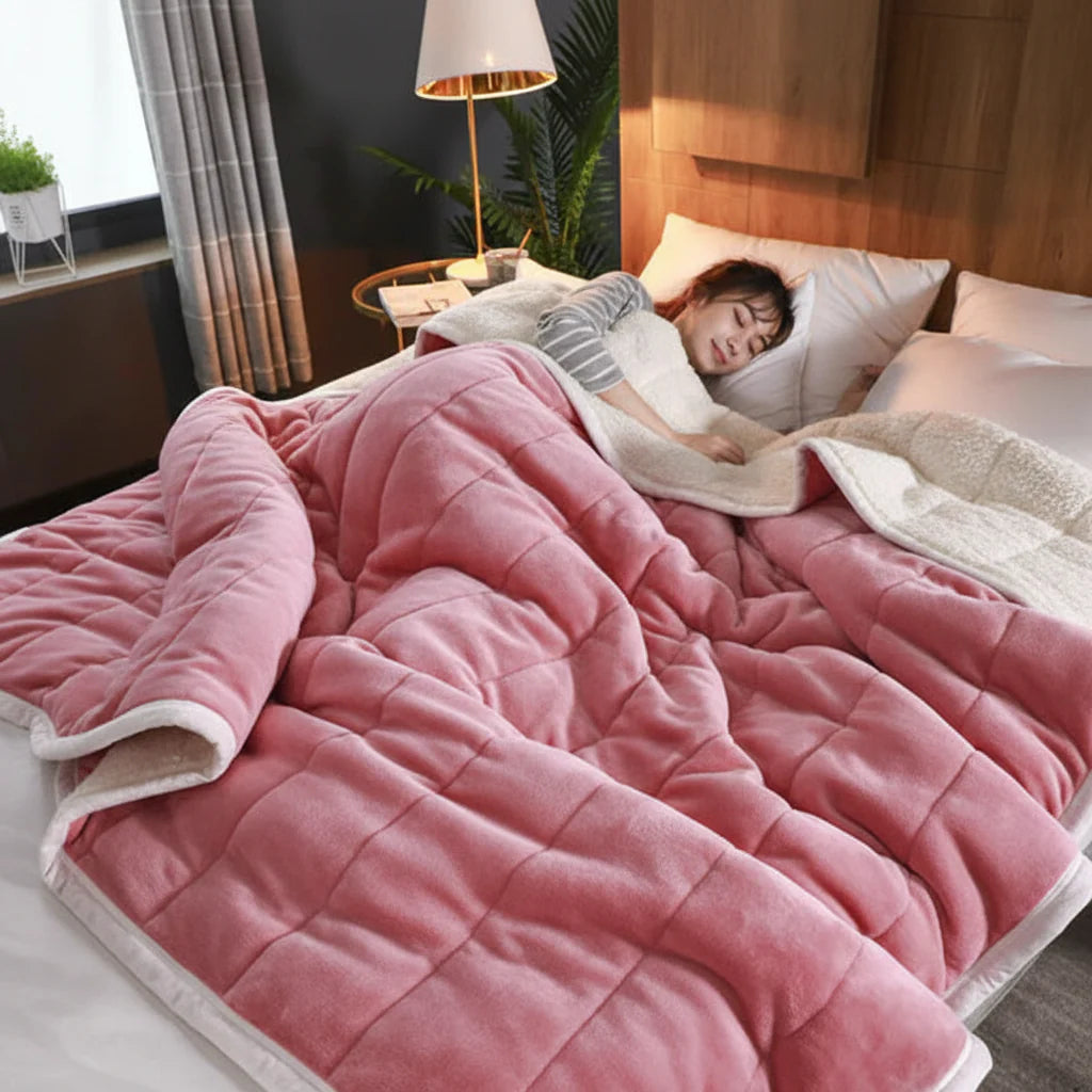 Cozy Flannel Blanket Throw – Ultra-Soft, Warm Winter Cover for Sofa & Bed