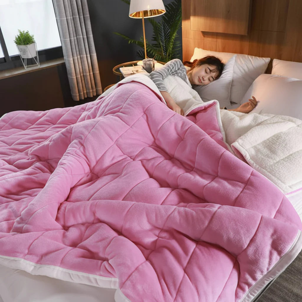 Cozy Flannel Blanket Throw – Ultra-Soft, Warm Winter Cover for Sofa & Bed