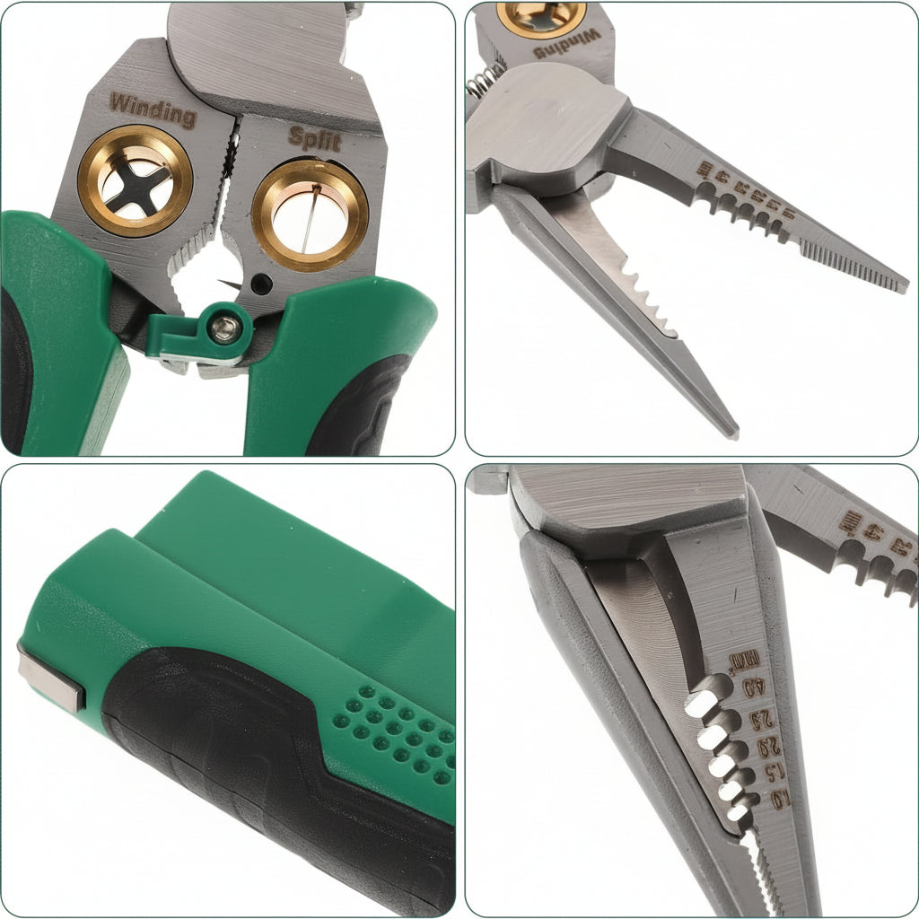 3-in-1 Wire Stripper, Crimping Pliers & Voltage Detector