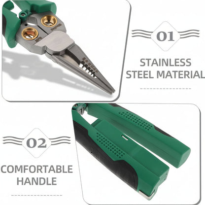 3-in-1 Wire Stripper, Crimping Pliers & Voltage Detector